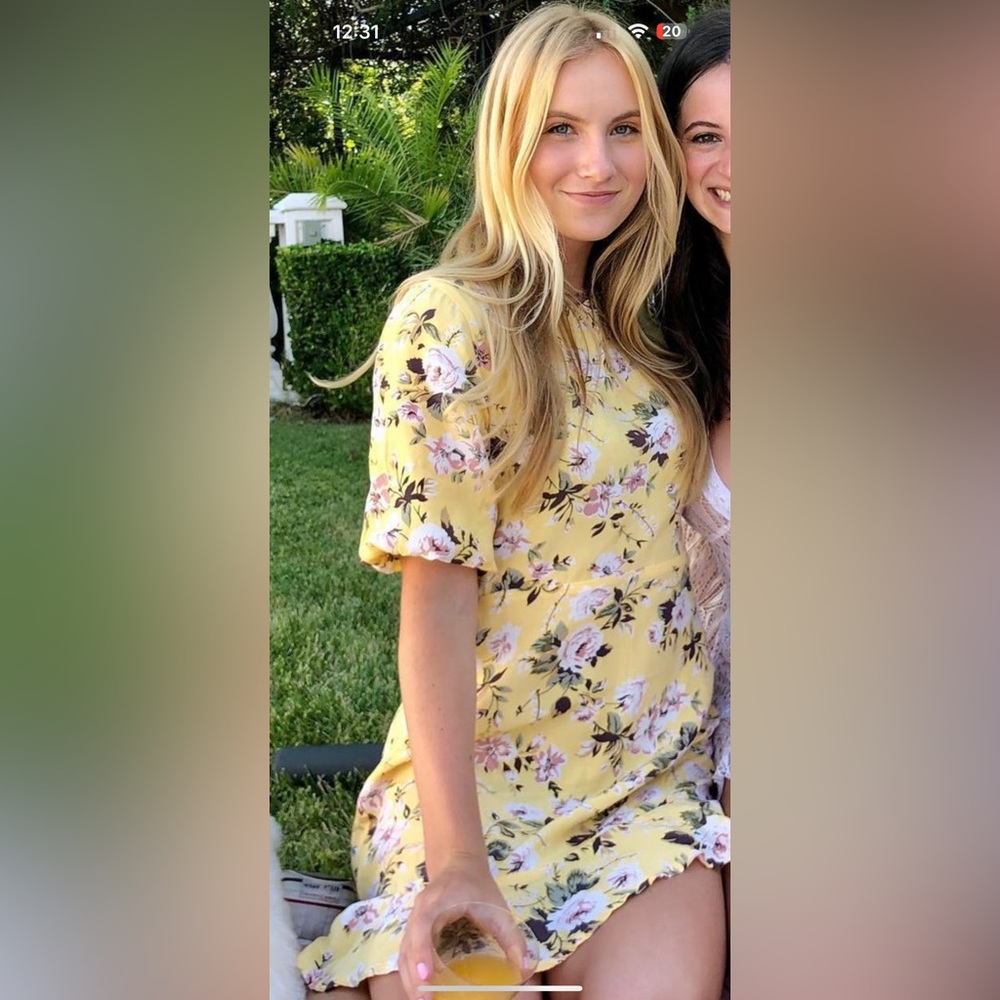 Faithful the brand yellow flower dress